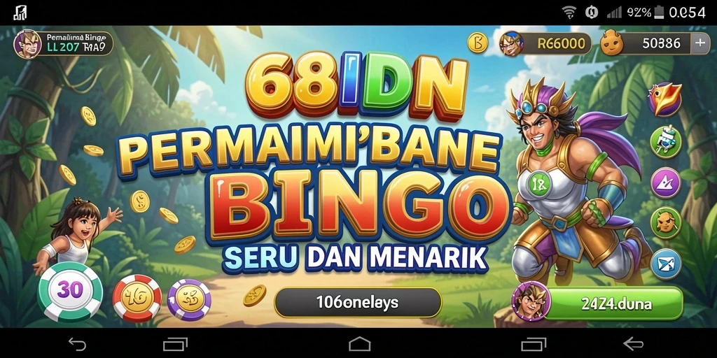 Tampilan gameplay Bingo yang seru dan interaktif.