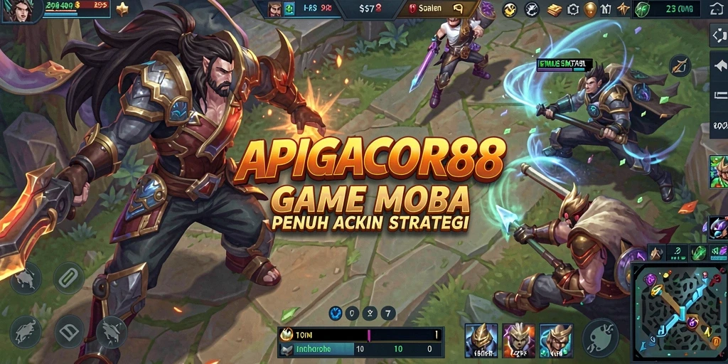Tampilan aksi seru dalam gameplay APIGACOR88 yang mendebarkan.