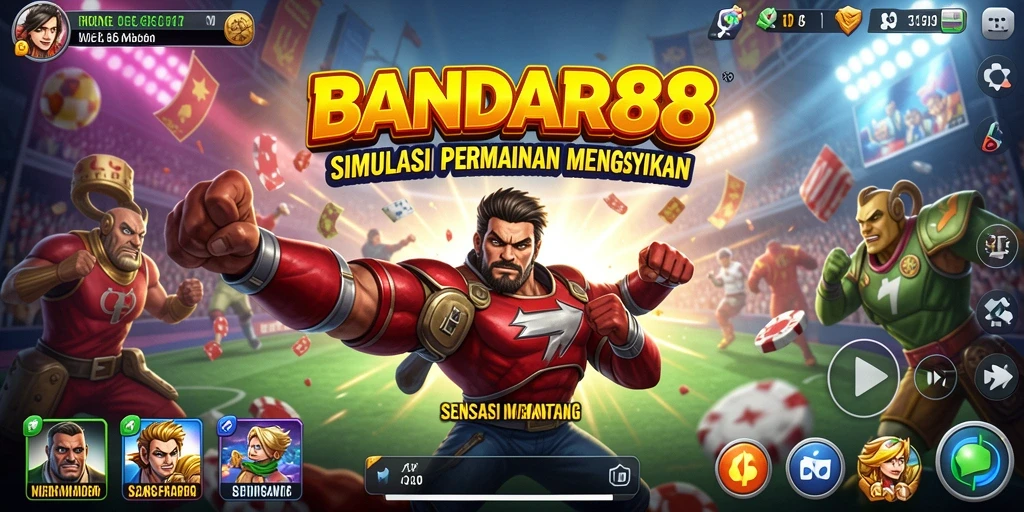 Tampilan unggulan gameplay BANDAR88 yang menarik dan interaktif.