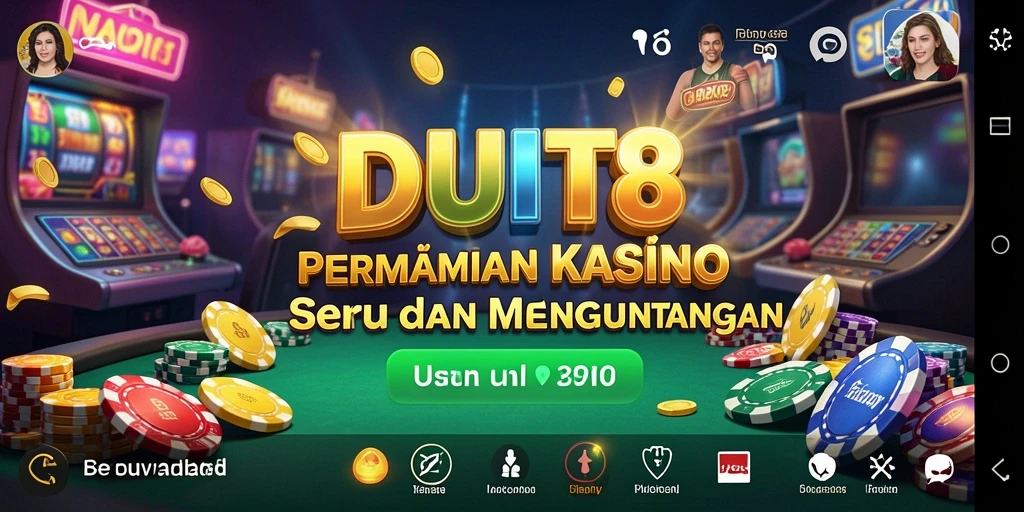 Tampilan menarik gameplay Kasino di DUIT8.