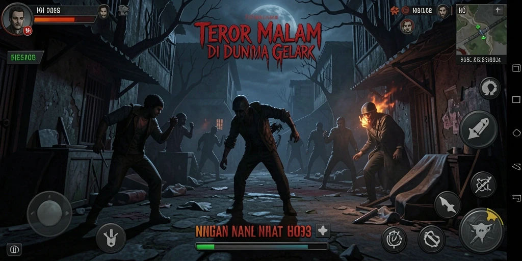 Screenshot menampilkan gameplay menegangkan di dunia gelap H03.