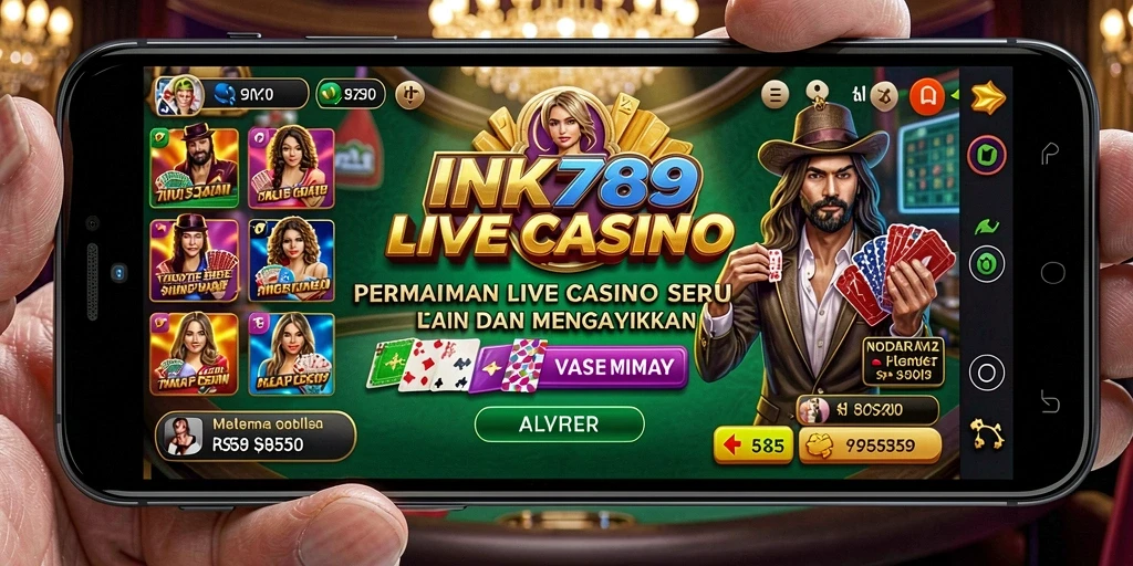Screenshot gameplay Live Casino dari INK789 yang seru dan interaktif.