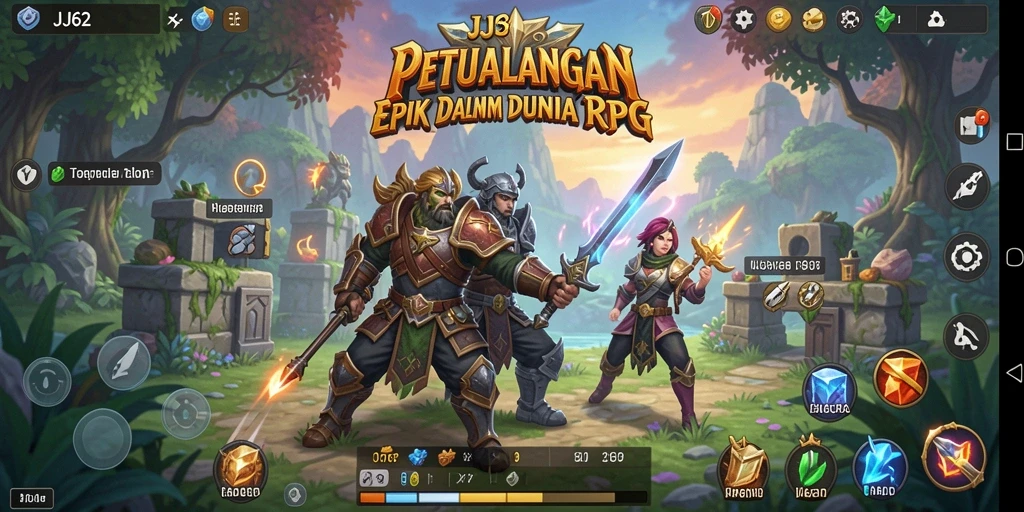 Screenshot gameplay menampilkan aksi pertempuran yang mendebarkan.