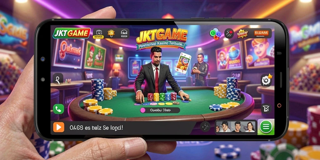 Screenshot utama JKTGAME menunjukkan beragam permainan kasino yang mengasyikkan.