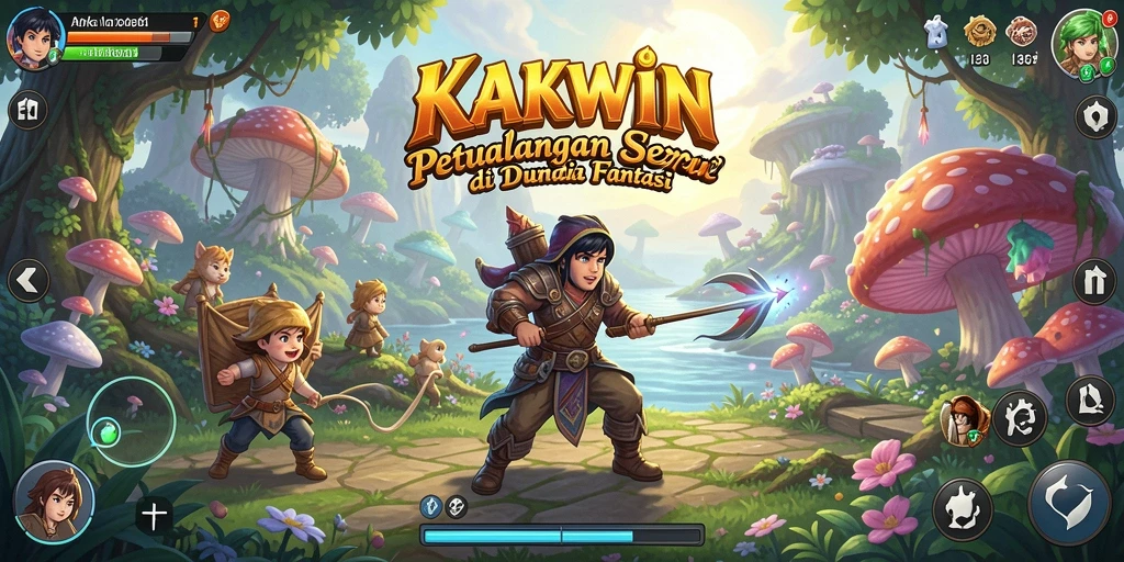 Tampilan gameplay KAKWIN yang menakjubkan dan penuh petualangan.