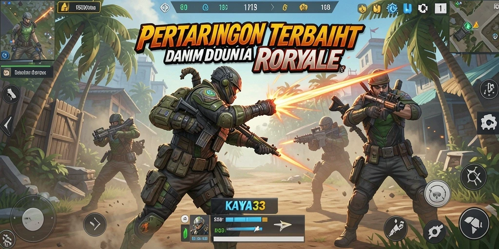 Gameplay seru di KAYA33, penuh aksi Battle Royale.