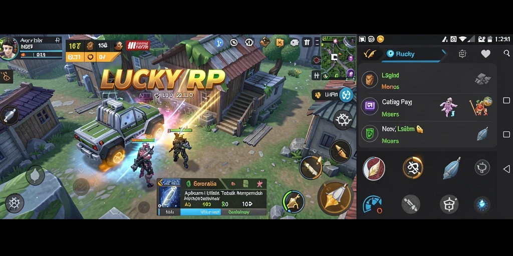 Tampilan aplikasi LUCKYRP yang membantu pengelolaan aktivitas sehari-hari.