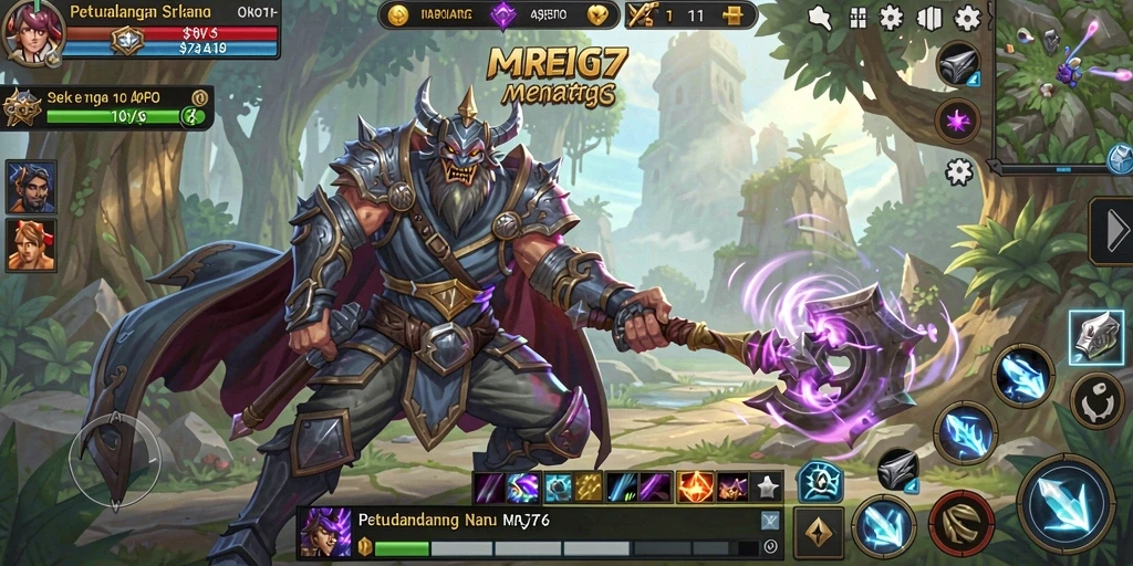 Tampilan gameplay MPO76 yang menampilkan aksi seru dalam dunia ARPG.