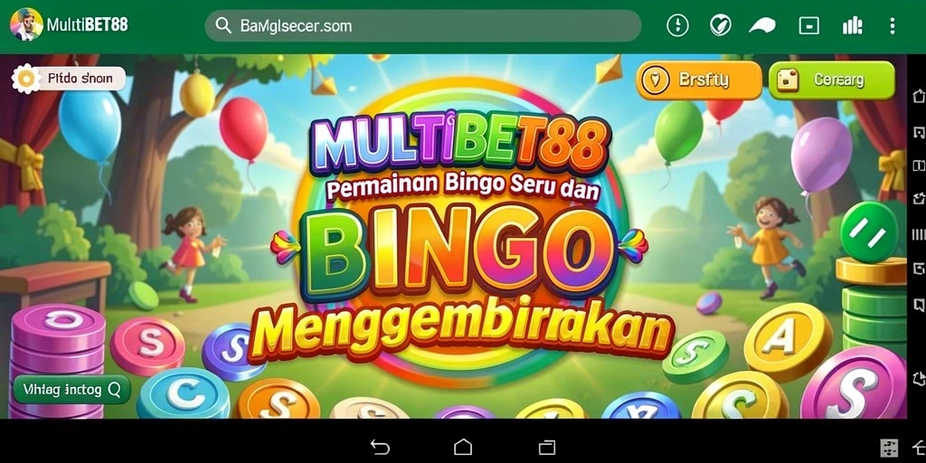 Tampilan gameplay seru di aplikasi MULTIBET88 yang menghadirkan pengalaman Bingo terbaik.