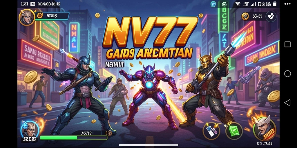 Gameplay seru NV77 dengan grafis menarik dan adiktif.