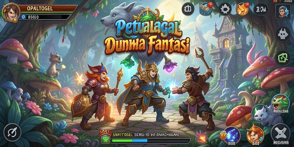 Tampilan menarik dari gameplay petualangan OPALTOGEL yang seru.