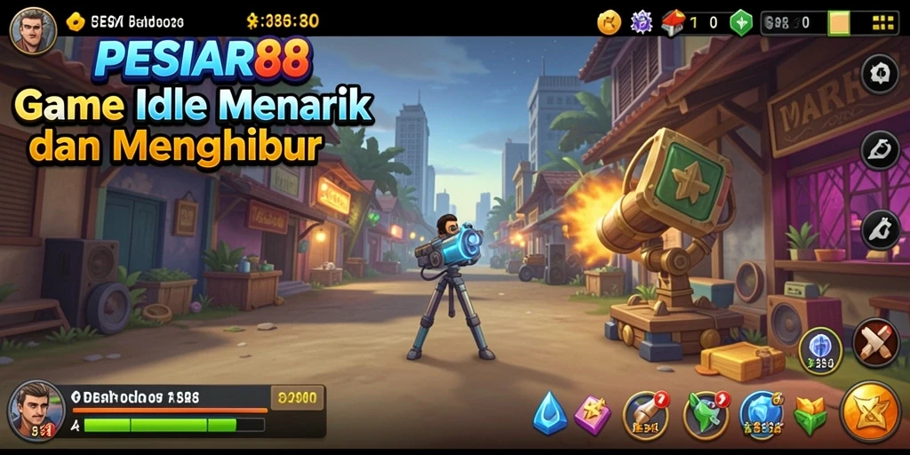 Tampilan gameplay PESIAR88 dalam aksi Idle yang menarik.