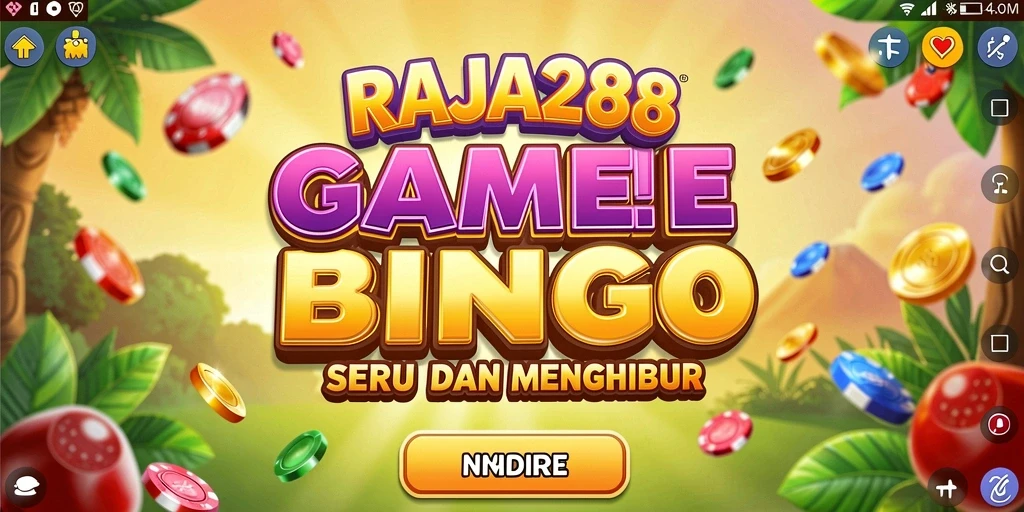 Tampilan menarik dari gameplay RAJA288 Bingo.