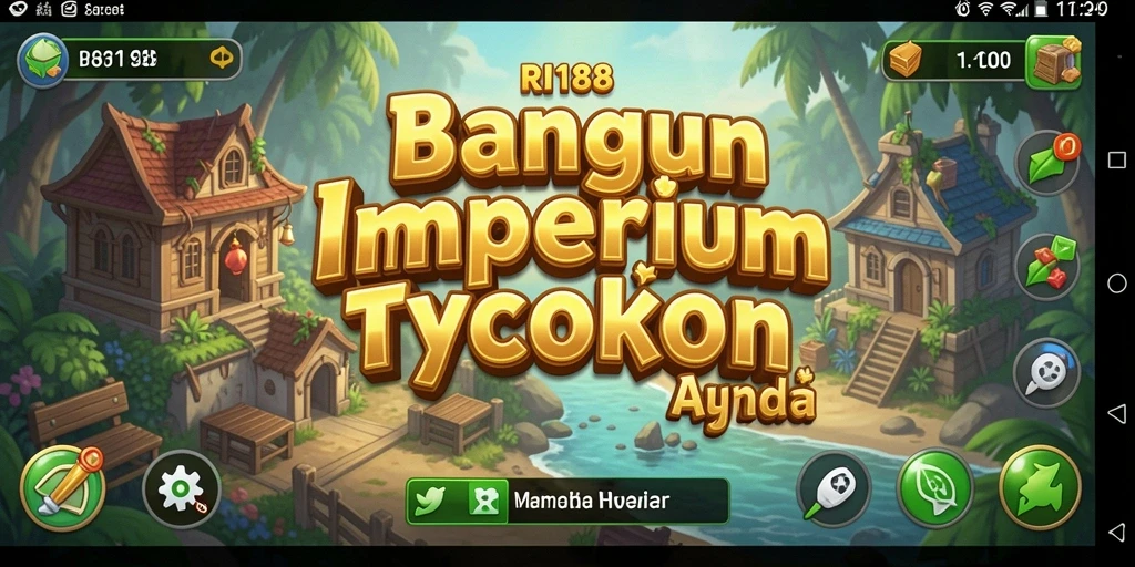 Tampilan gameplay RI188 yang menunjukkan aktivitas membangun bisnis Tycoon.