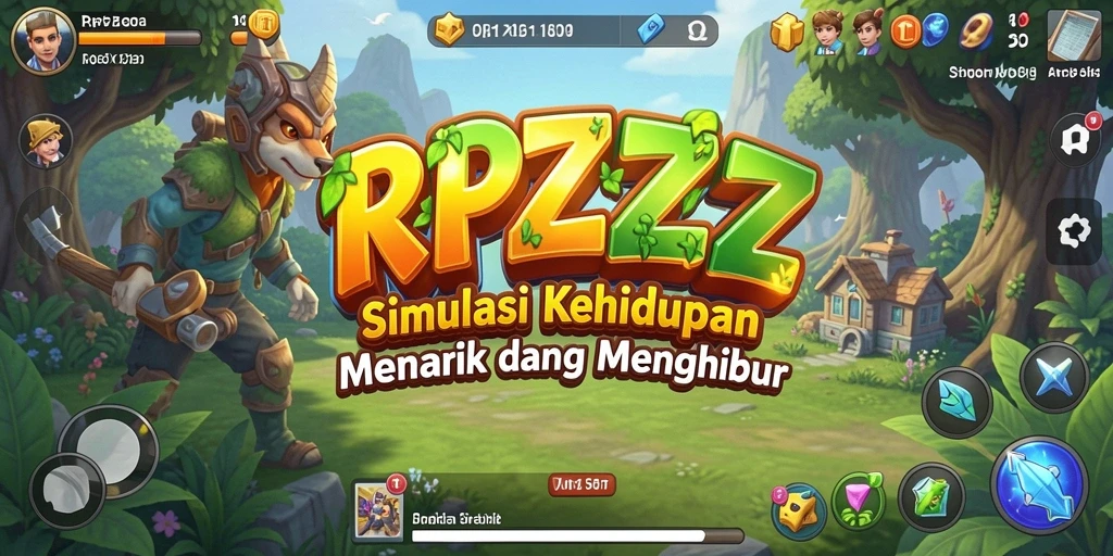 Tampilan permainan RPZZZ yang menarik dengan berbagai pilihan interaksi.