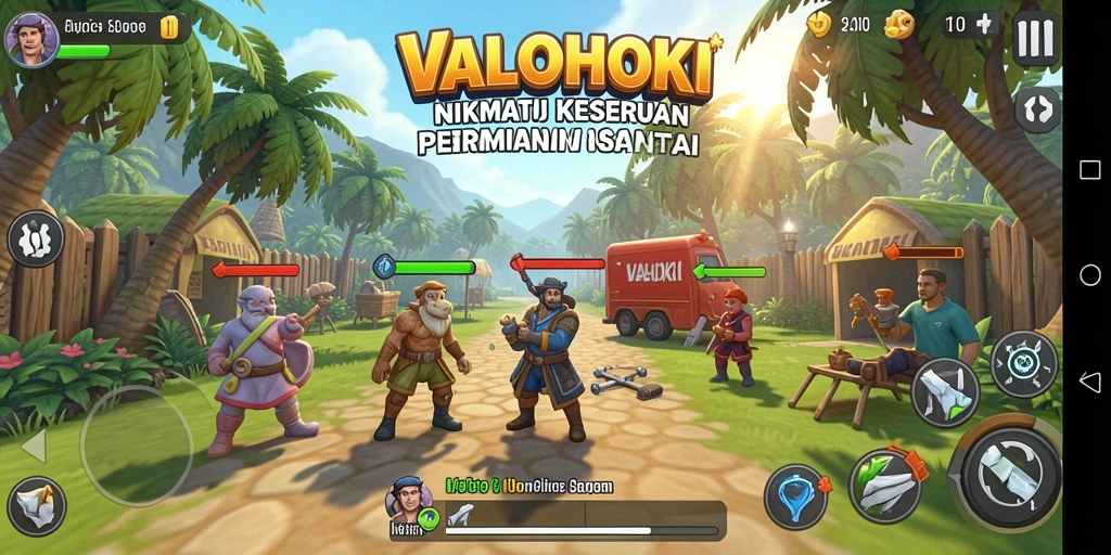 Tampilan gameplay <strong>VALOHOKI</strong> yang seru dan menghibur.