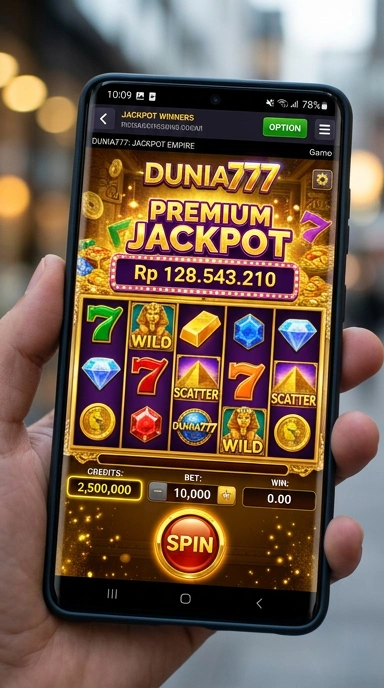Tangkapan layar aplikasi dunia777 dengan berbagai pilihan aplikasi.